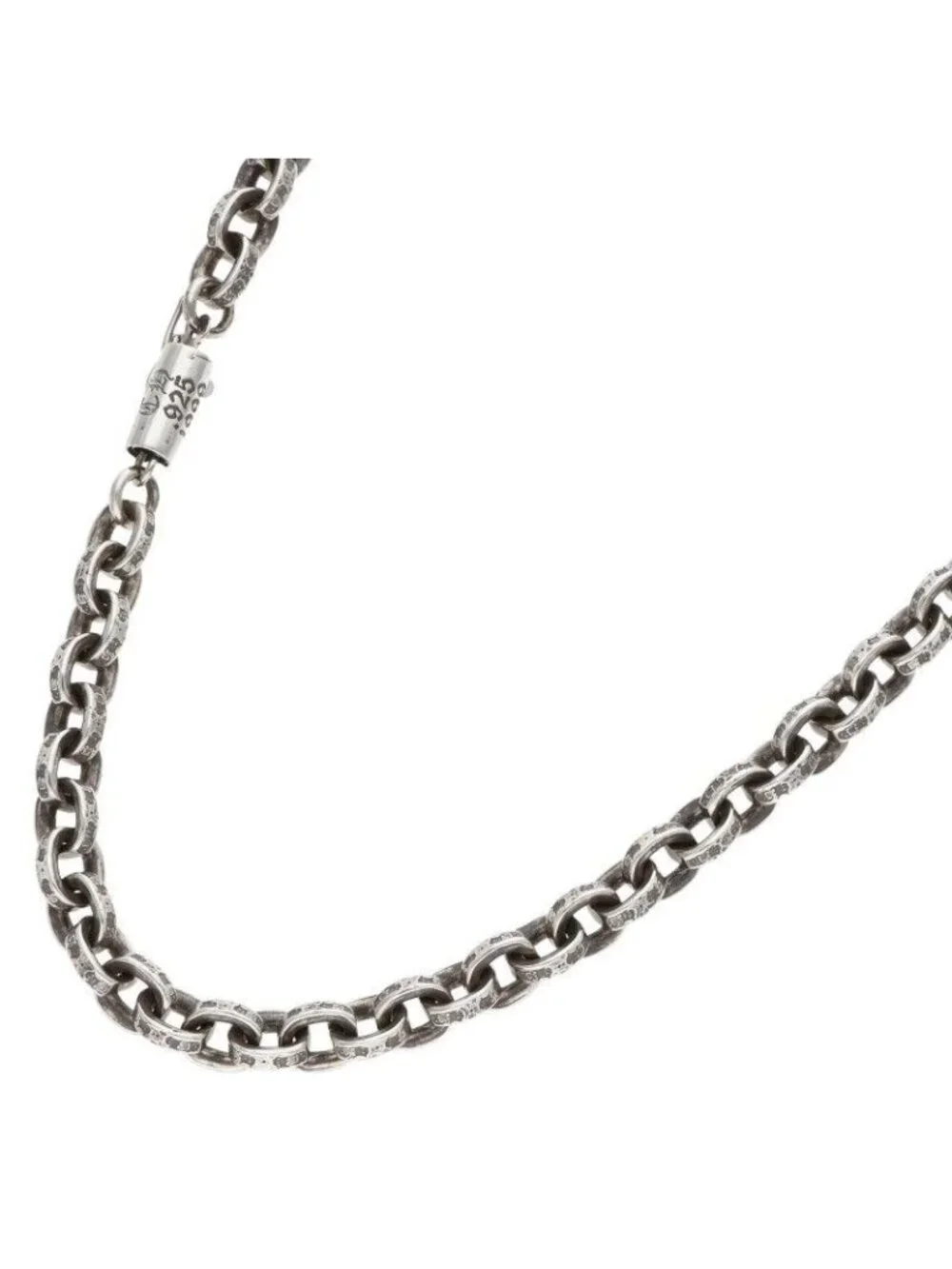 Chrome Hearts Paper Chain 18 Silver Necklace
